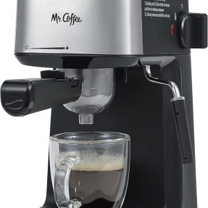 Plentayo Espresso Maker - 4-Shot Steam Cappuccino Latte